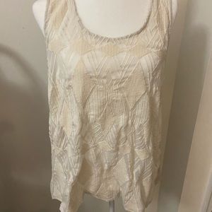 Off White Patterned Tank